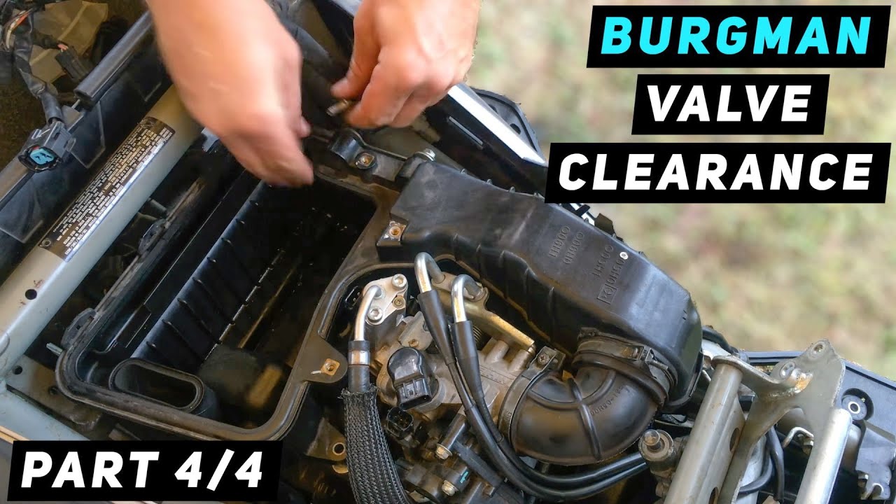 Suzuki Burgman 400 - Valve Clearance - Part 4 - Installation 2007-2016 | Mitch's Scooter Stuff