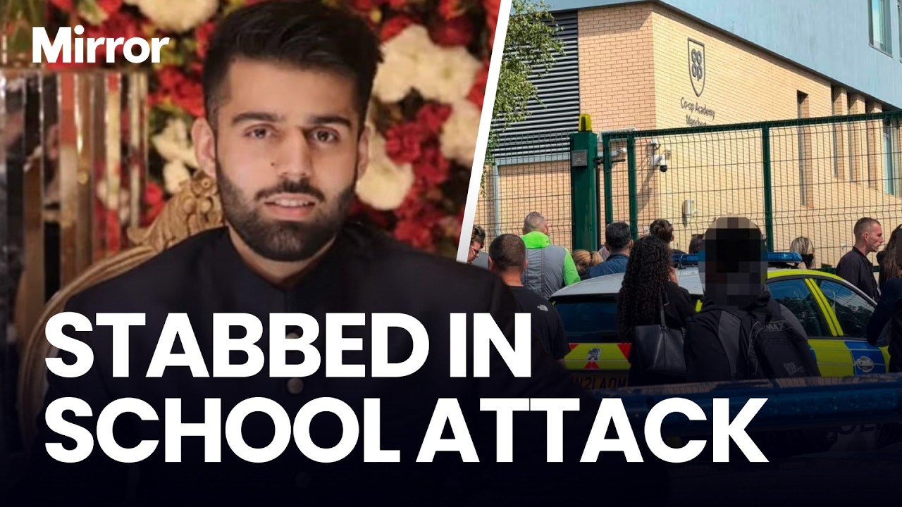 Hero teacher 'STABBED in neck' protecting students from KNIFE-WIELDING pupil as teen suspect charged