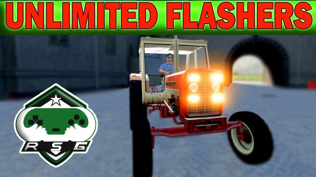 How to Add Unlimited flashers/strobe lights FS19