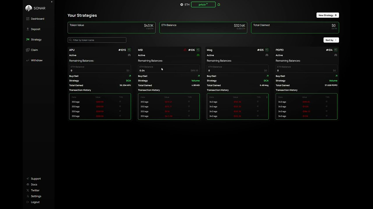 Sonar Trade V2 Demo