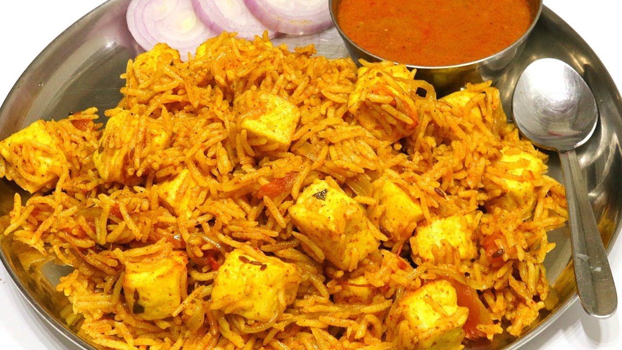 पनीर पुलाव कुकर में | Quick Paneer Pulao | Veg Pulao | Veg biryani | kabitaskitchen