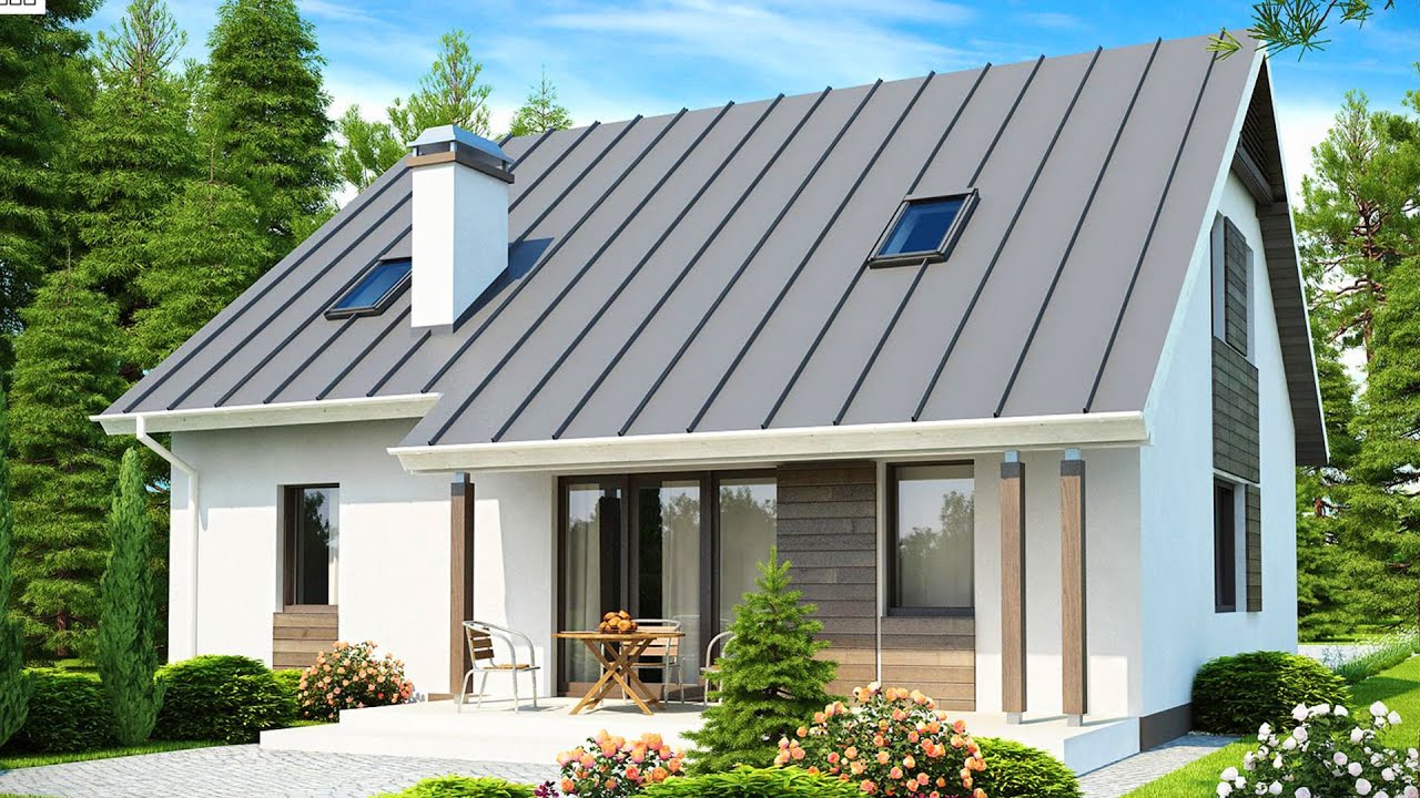Most Cutest and Inexpensive One-Story Small House with Gable Roof from Z500