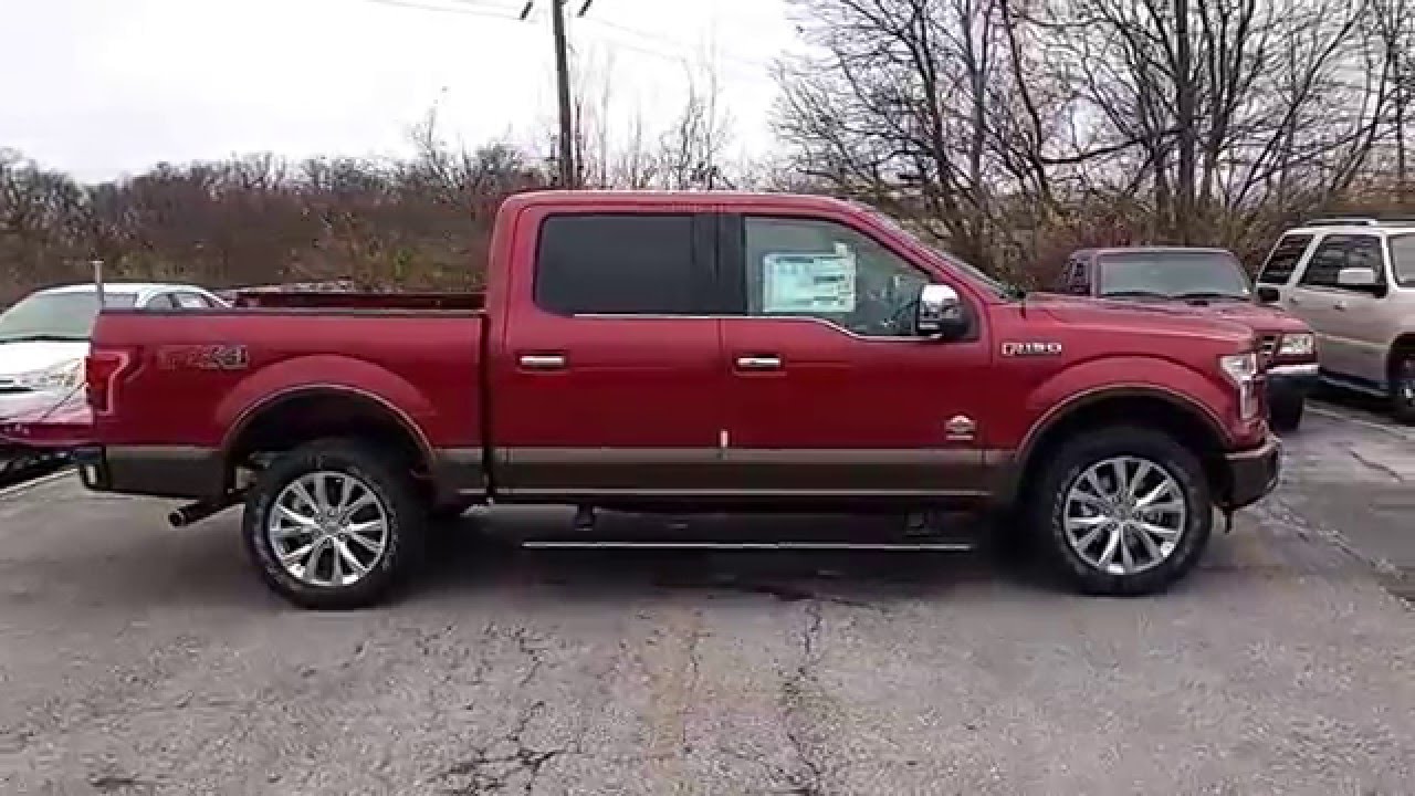 Ruby Red 2016 F-150 King Ranch 4x4 | 3.5L EcoBoost | 601A | Moonroof | Adaptive Cruise | Tech Pkg