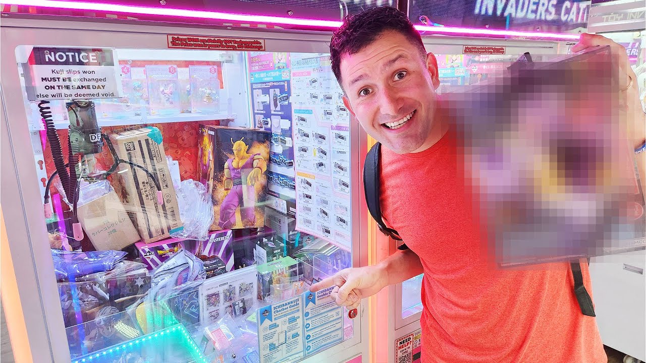 I Won the BEST Prize from this Kuji Claw Machine!