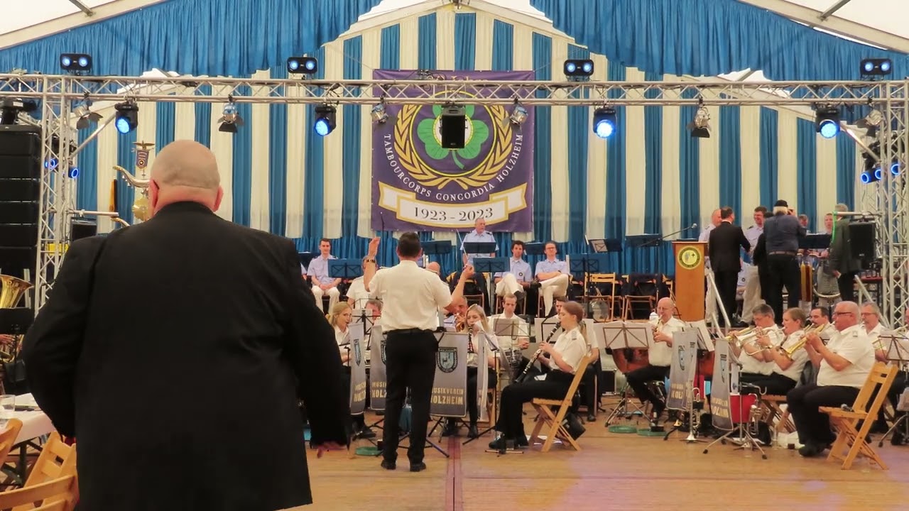 Musikverein Holzheim 1956 mit  Wunderschöner Deutscher Rhein