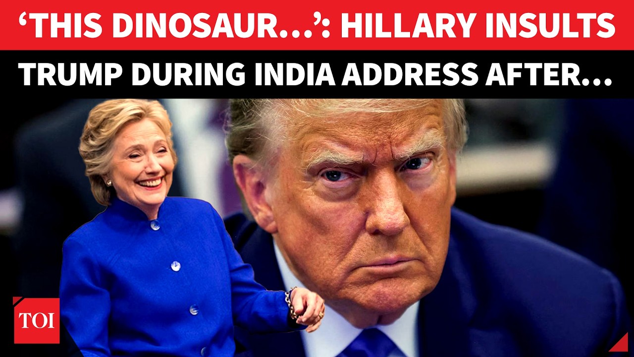 ‘DINOSAUR TRUMP DID…’: Hillary Clinton INSULTS US President During Mega India Address | Watch