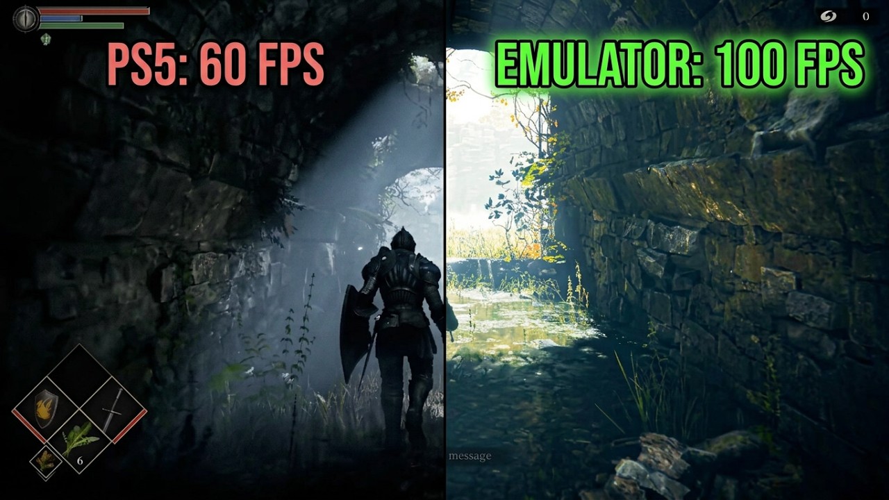 Demon&rsquo;s Souls Remake at 80-100 FPS on PS5 Emulator