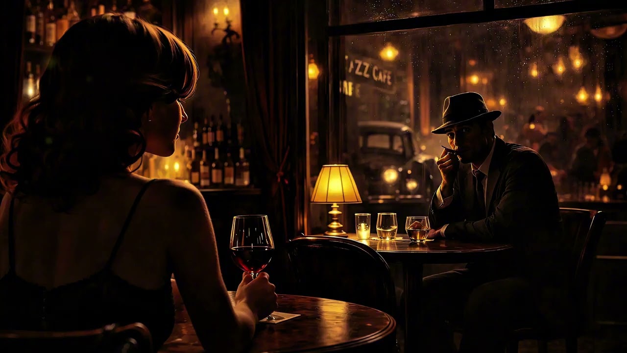 1940s Jazz Café Love Story 🎷 First Sight in a Smoky Blue Note Night