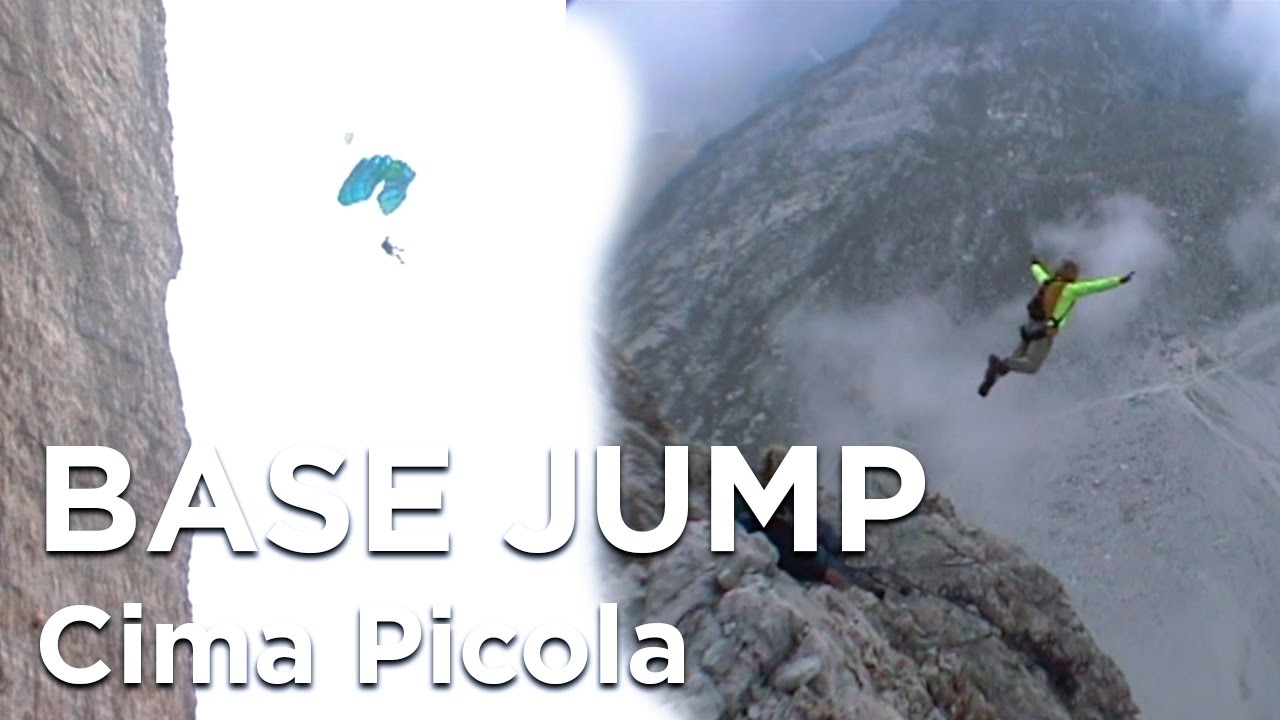 Tre Cime Di Lavaredo Dolomites Cima Picola base jump escalade alpinisme Italie montagne