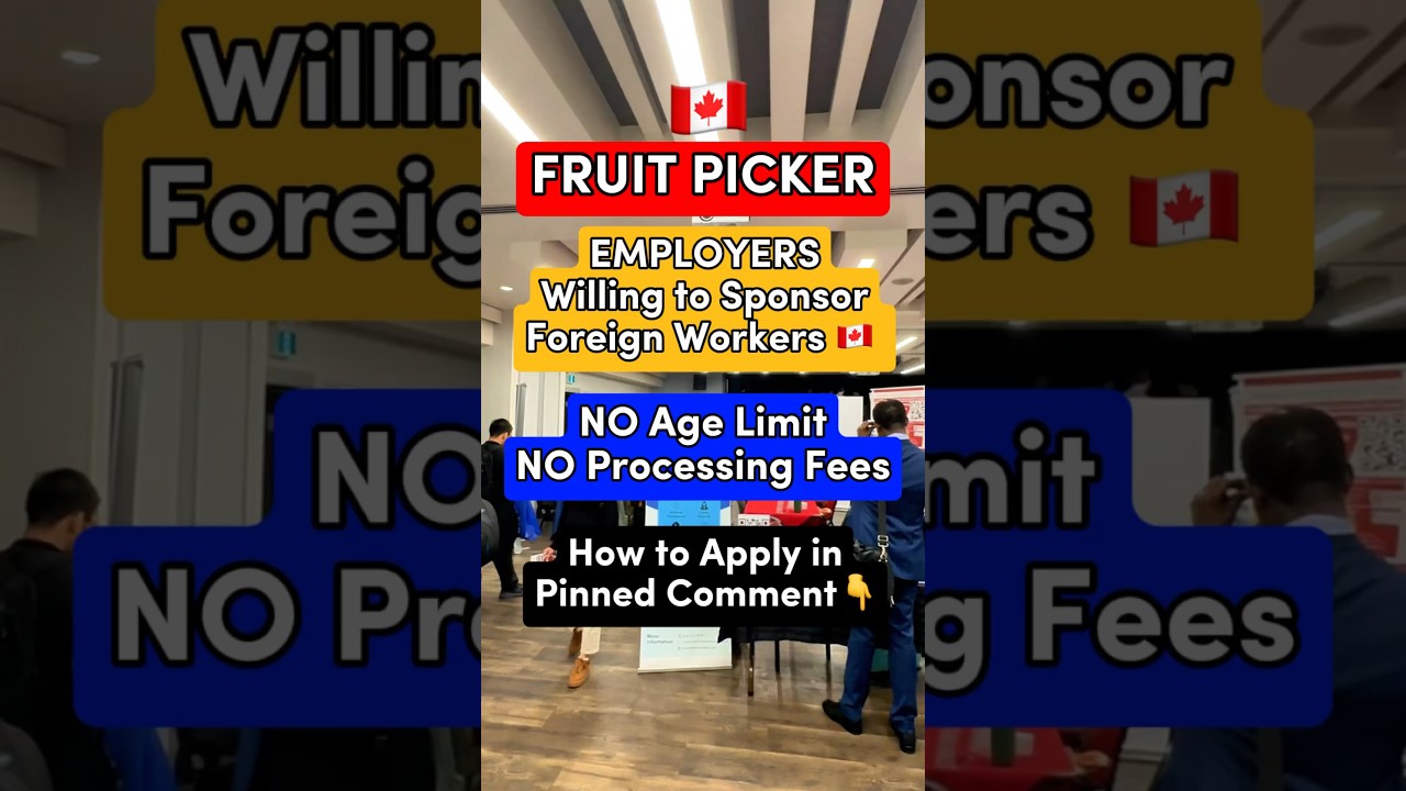 🇨🇦 Fruit Picker LMIA Jobs from LMIA Employers Willing to Sponsor Foreign Workers