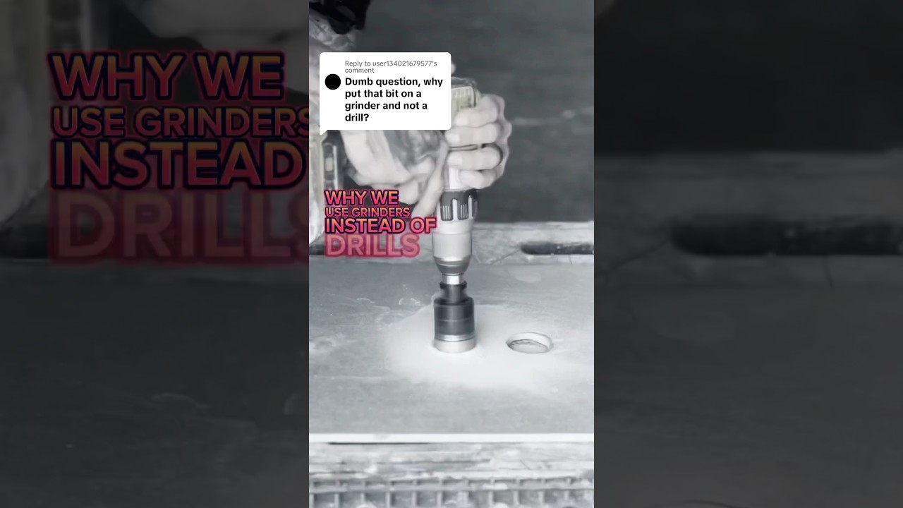 TOOL TALK: Grinders Vrs Drills #tiletools #tooltalk #anglegrinders #homeimprovementtips #tooltips