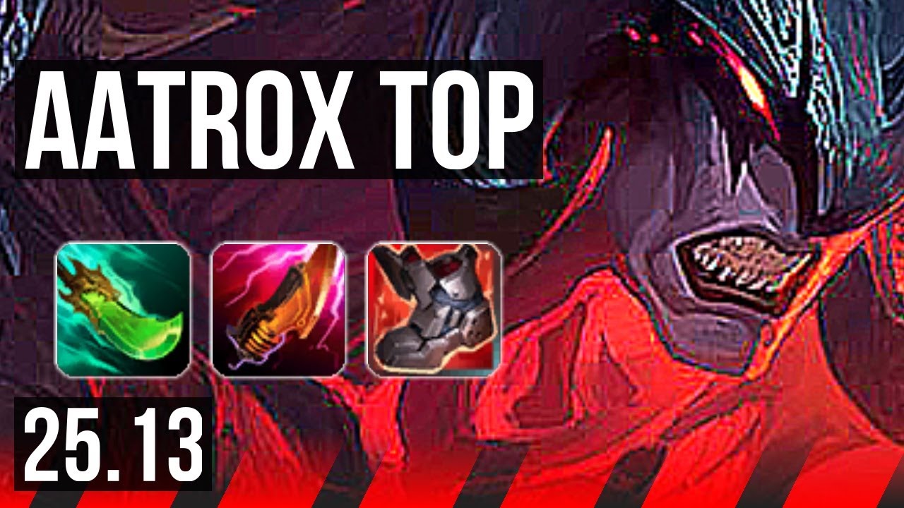 AATROX vs YASUO (TOP) | 11 solo kills, Legendary | EUNE Master | 25.13