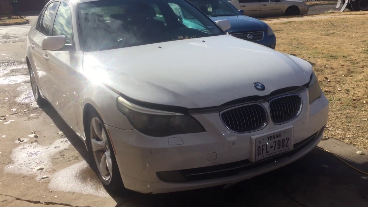 08 BMW 535i  power steering pump remove(fix leak)