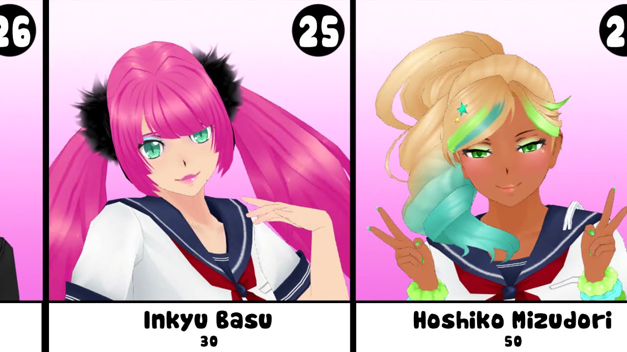 Most Feared Yandere Simulator Characters 202x