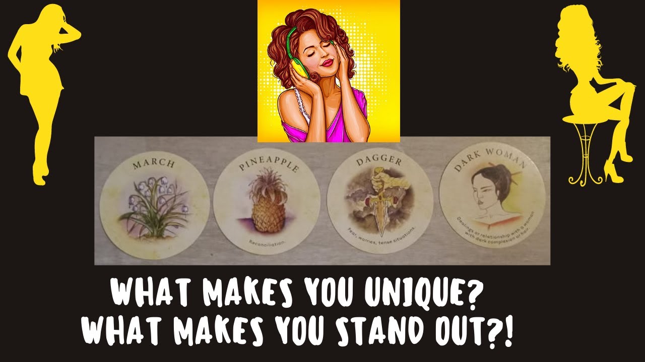 What is unique about you? What makes you stand out? 👱‍♀️ 💫 👱  🌟 😎  🔥 😍  | Pick a card