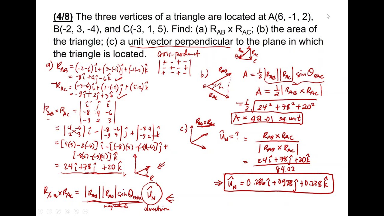 Vector Analysis - Review Problem 4 of 8