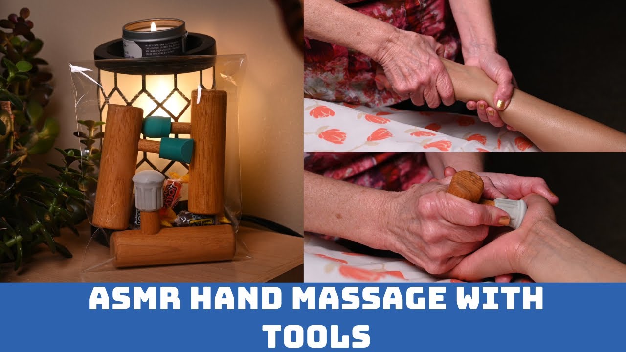 ASMR: How to give a hand massage with tools - No Music