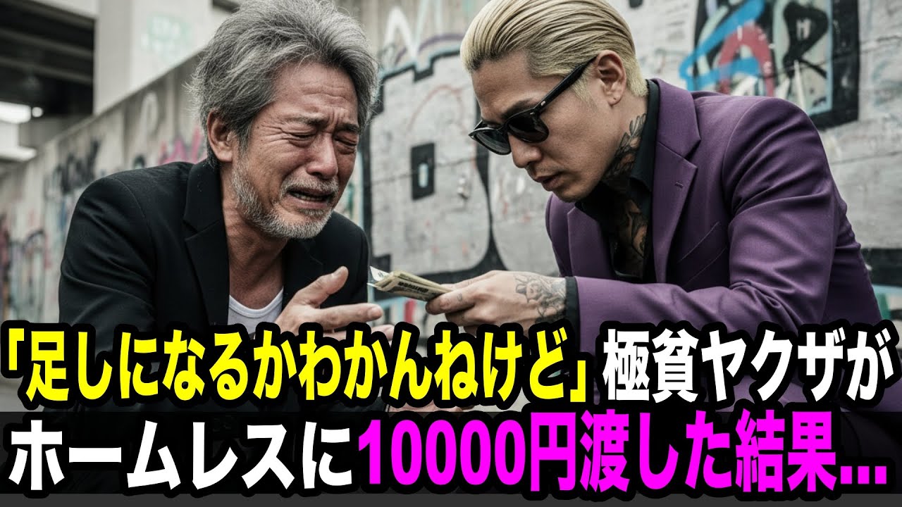 ヤクザがホームレスに優しくした結果、人生最大の報いを受ける事に… 【スカッとする話】 YAKUZA