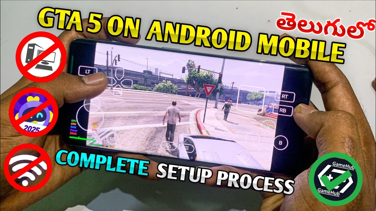 How to Play GTA 5 on Any Android Mobile in Telugu || No PC needed
