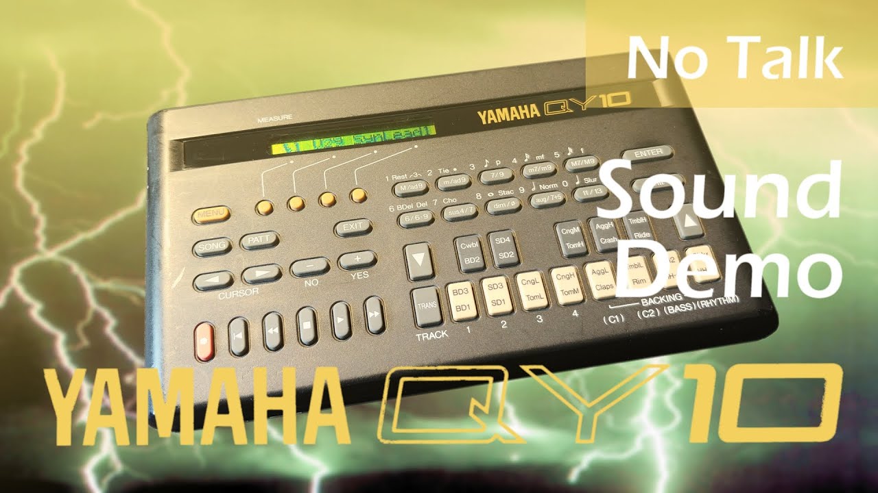 Yamaha QY10 Sound Module Sound Demo - No Talking
