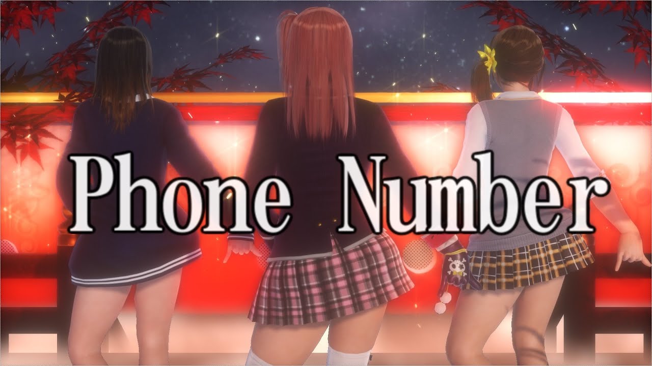 【MMD】DOA XVV みさき(misaki) ほのか(honoka) ななみ(nanami) Phone Number sdPBR HD60fps