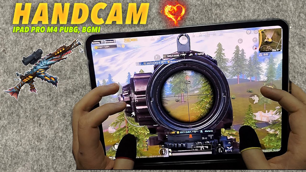 iPad Pro M4 (HDR + 120FPS) PUBG HANDCAM ❤️ Pubg Test/ Gameplay/ Sensitivity +Control 🔥 