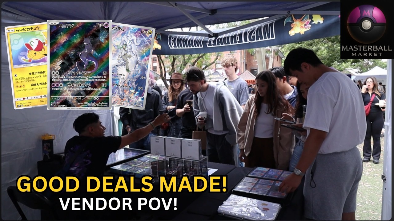 Pokémon Vendor POV | Front Row Glebe Markets | Moving Japanese Cards | Prize Giveaway!!!