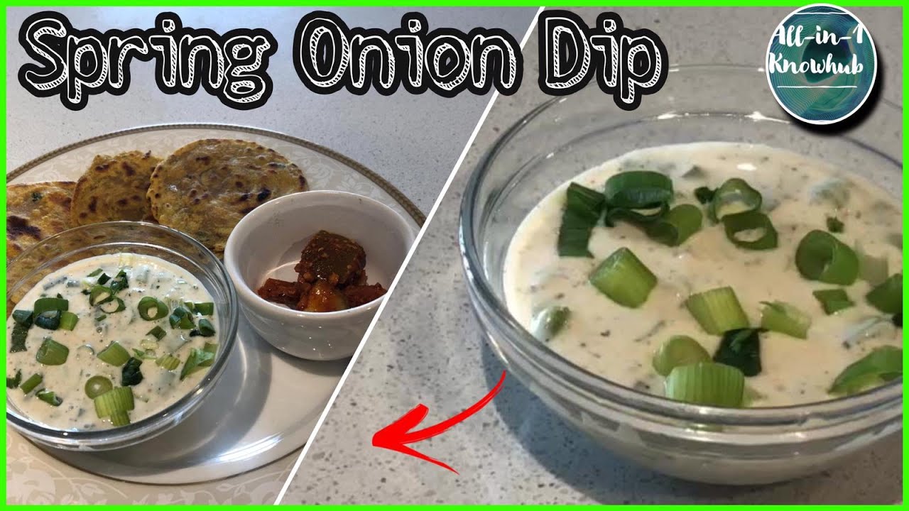 Delicious Spring Onion Dip I Quick Yoghurt Dip for Party Food