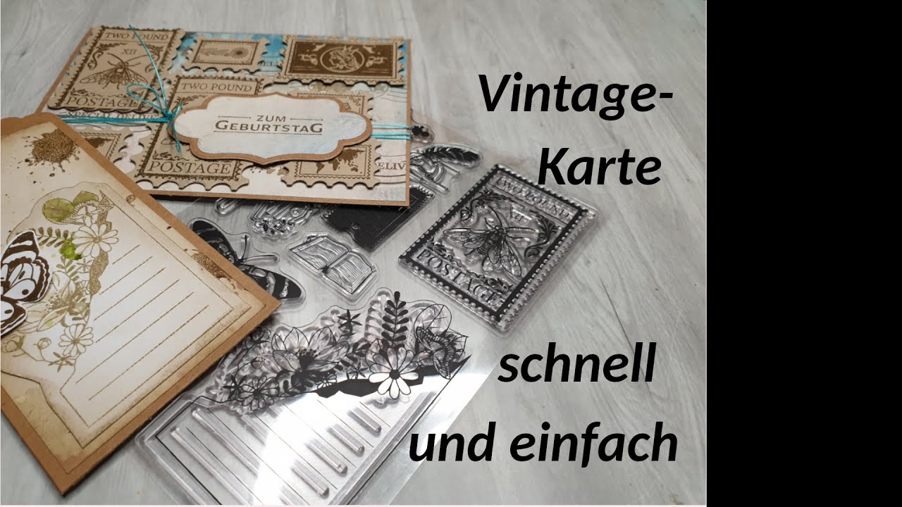Vintage Karte mit Produkten von Globleland und Action