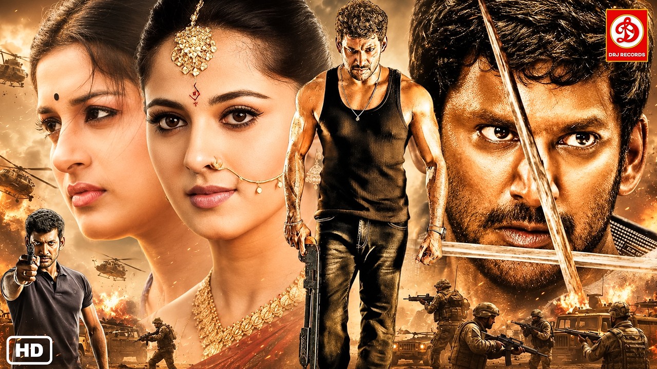 New Released South Indian Hindi Dubbed Movie | Vishal & Anushka Shetty Full Love Story Action Movie