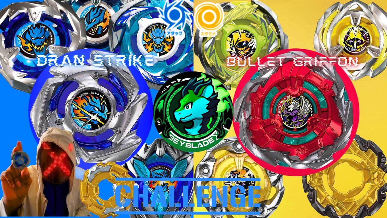 ALL DRAN BEYS! VS ALL WIZARD BEYS! BEYBLADE X/UX/CX CHALLENGE! BULLET GRIFFON AND DRAN STRIKE NICE!