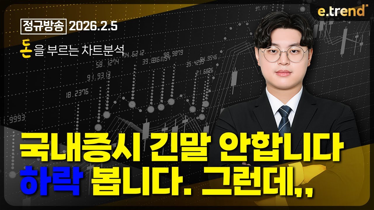 국내증시 긴말 안합니다. 하락 봅니다. 그런데,, | 김민형 전문가