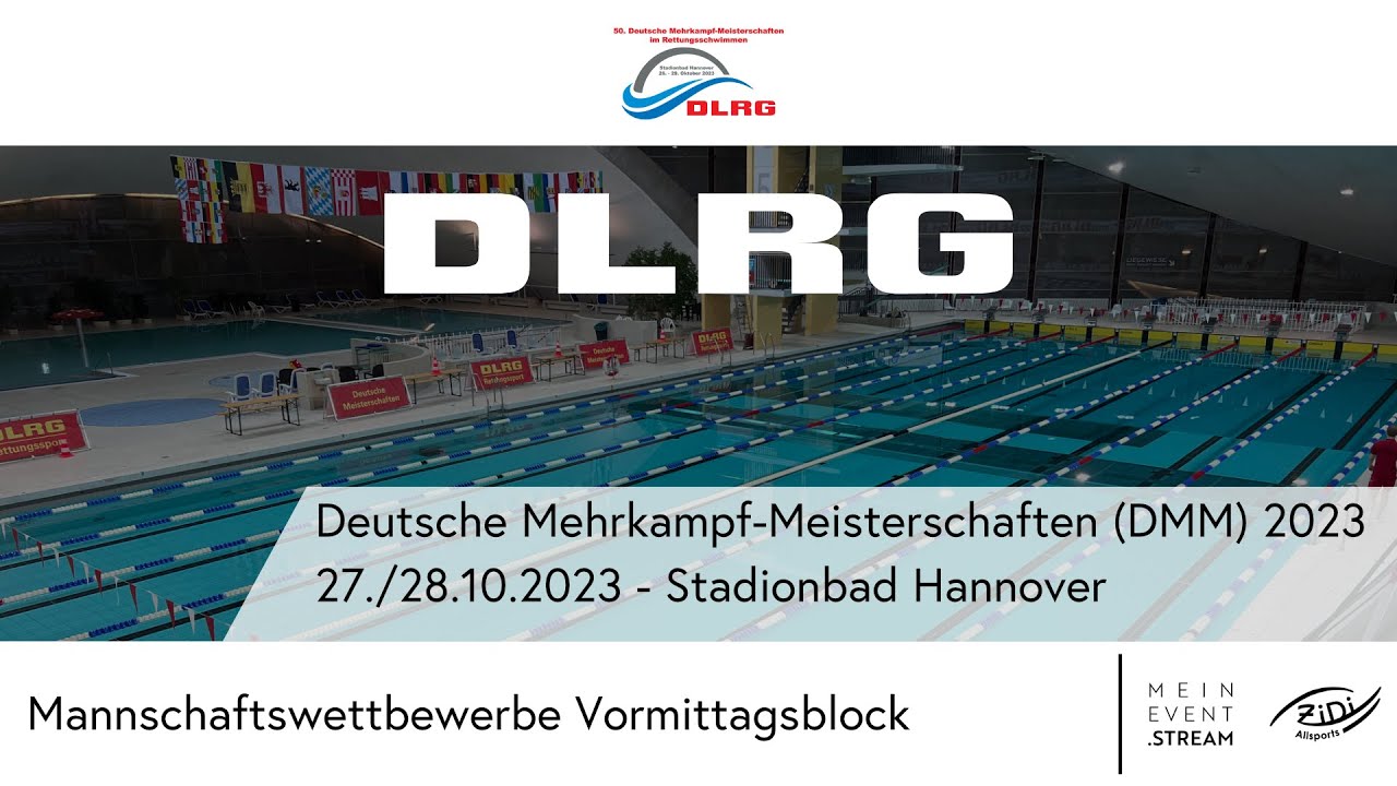 50. Deutsche Mehrkampf-Meisterschaften im Rettungsschwimmen – Mannschaftswettbewerbe Vormittagsblock