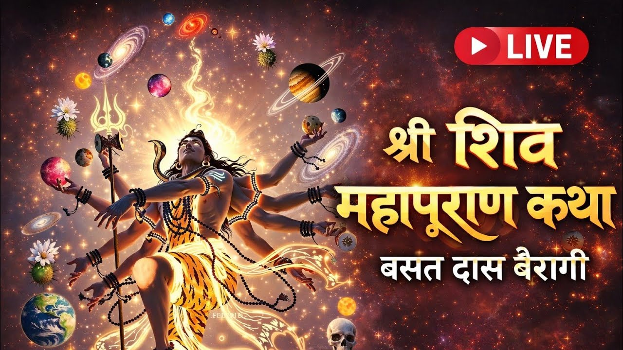 संध्या  प्रसंग श्री शिव महापुराण कथा लाइव है!