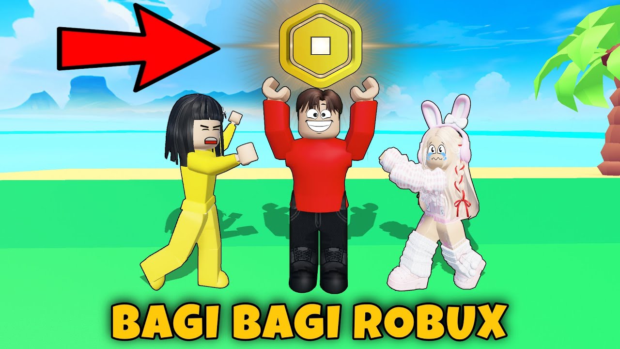 Yuta, Mio Dan Baby Celine BAGI BAGI ROBUX GRATIS Di Game Please Donate || ROBLOX