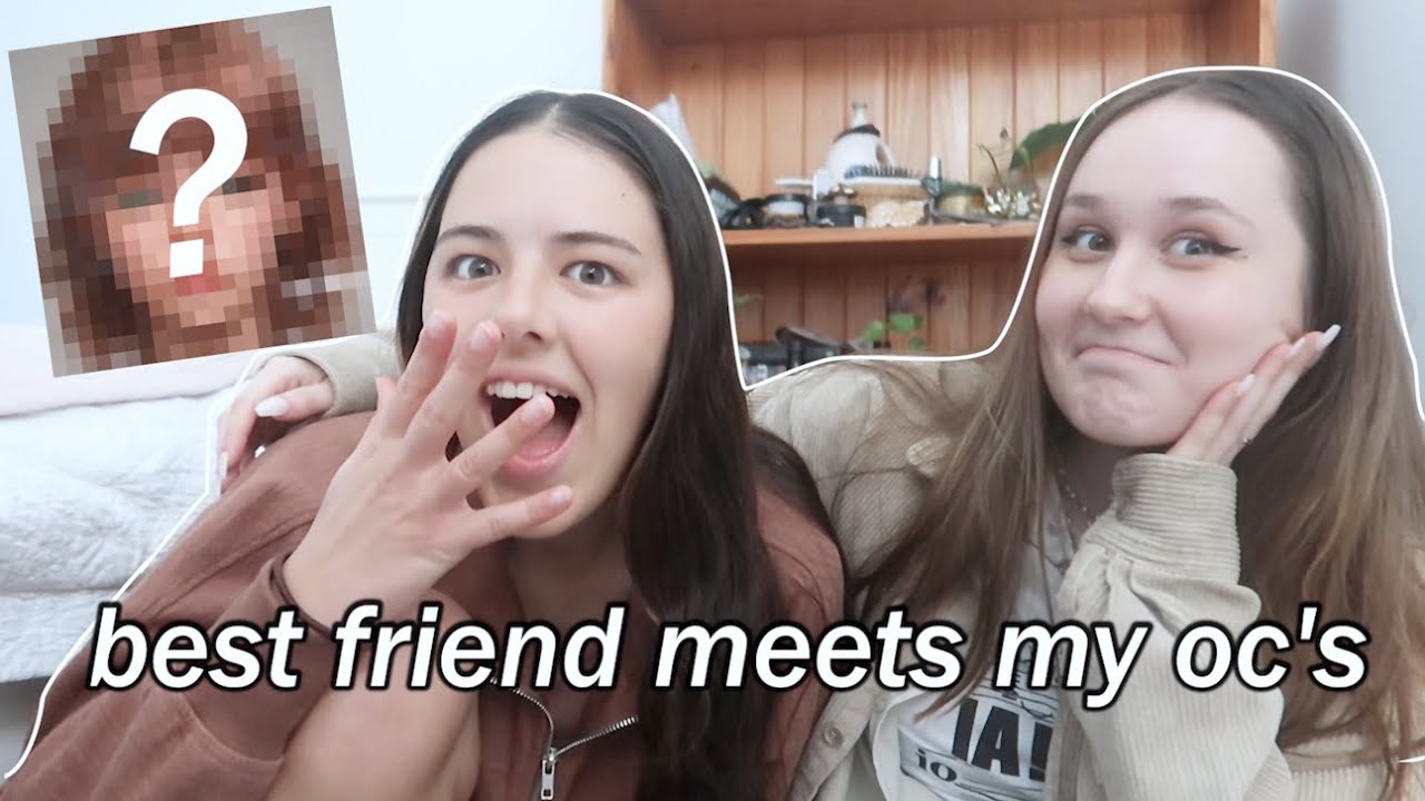 MY BEST FRIEND MEETS MY BOOK CHARACTERS📖👑| bestie guesses my oc's personalities! writer reaction