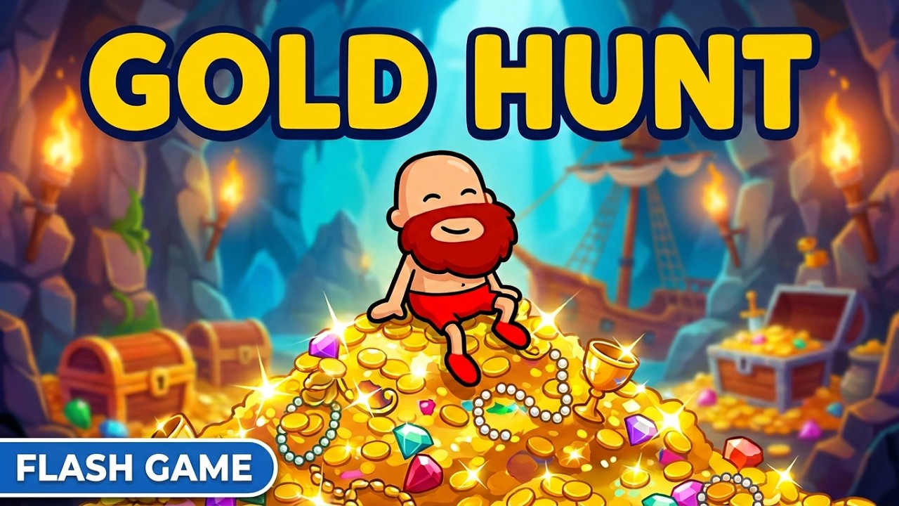 Red Beard 🧔 on Gold 🥇Hunt -  Classic Adobe Flash Game