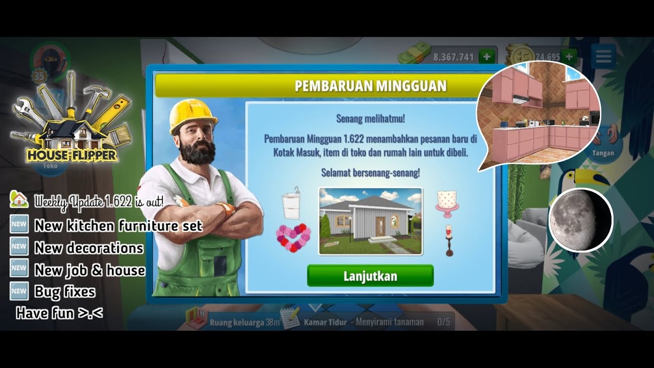 weekly update 1.622 is out! :: its just love... •house flipper android 