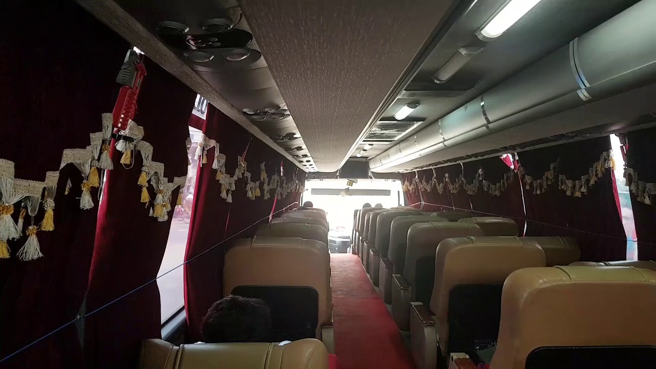 Hanif Enterprise volvo b9r i-shift interior view and engine sound from the last row.