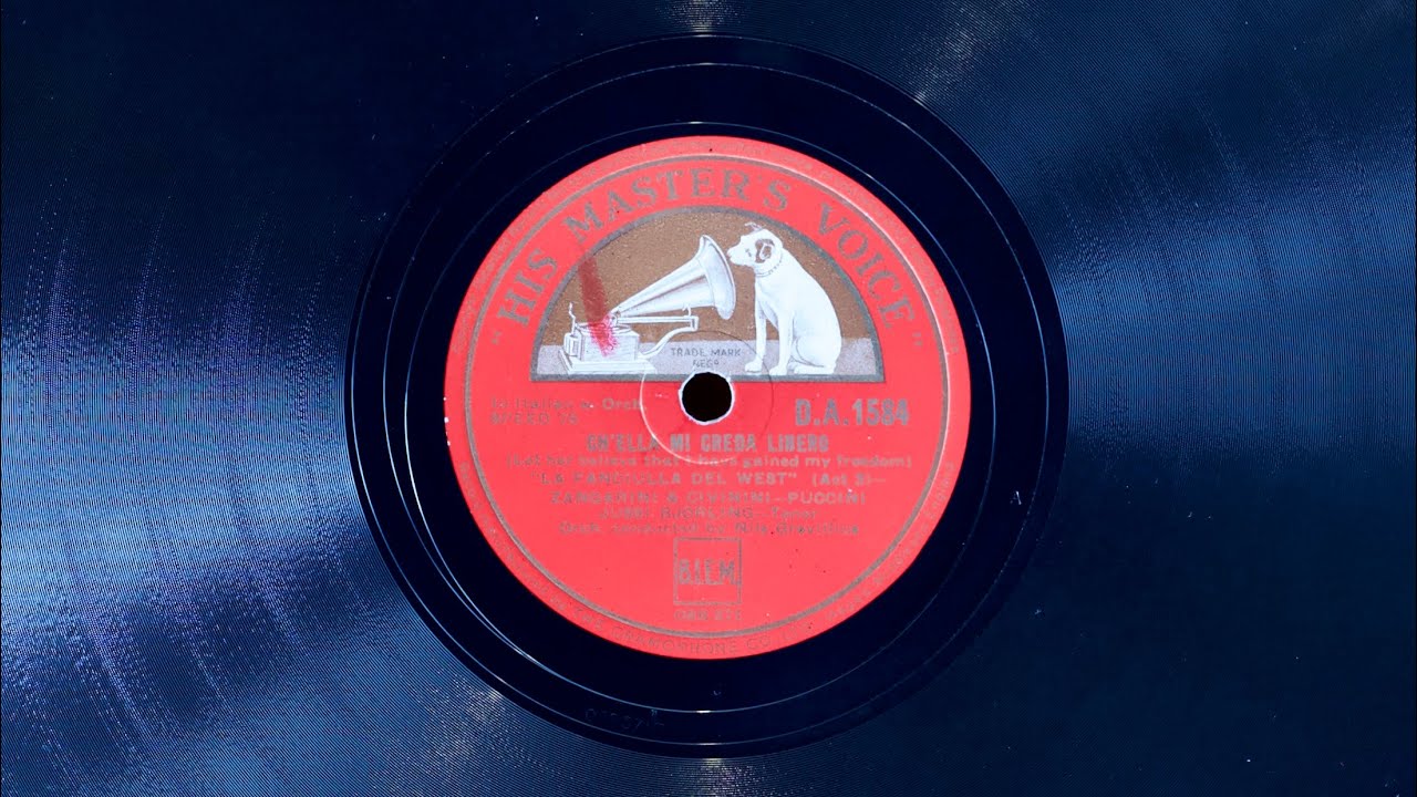Ch'ella mi creda • Jussi Björling (EMG Mark Xb Oversize Gramophone)