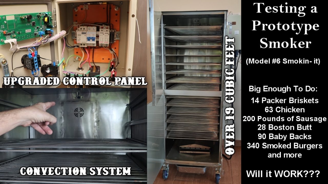 Testing a Prototype Model 6 Smokin-It  Smoker