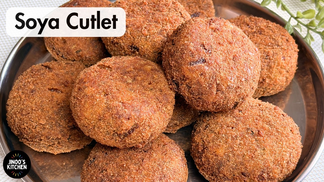 Soya Cutlet Recipe | Crispy Soya Chunks Cutlet