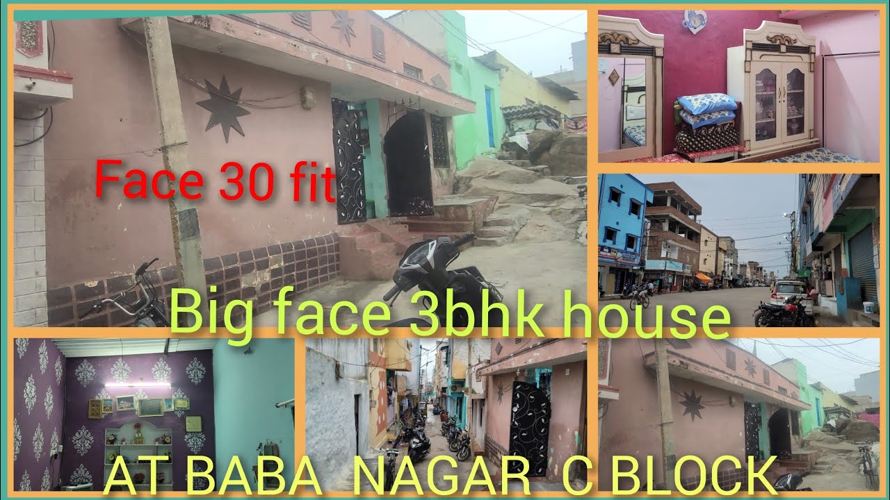 BIG FACE HOUSE 30 FIT 107 SQ YARD AT Baba nagar c block  Rs 42 lakhs con  6281663626