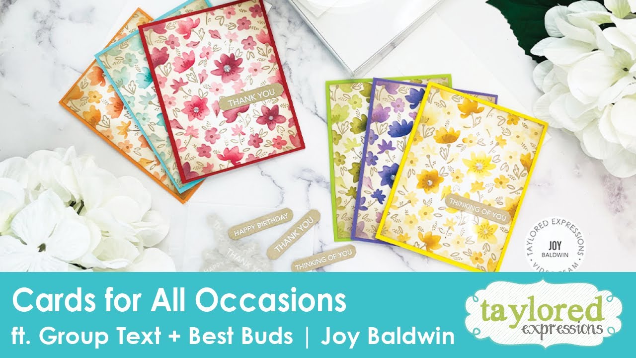 Cards for All Occasions | Group Text | Joy Baldwin | Taylored Expressions
