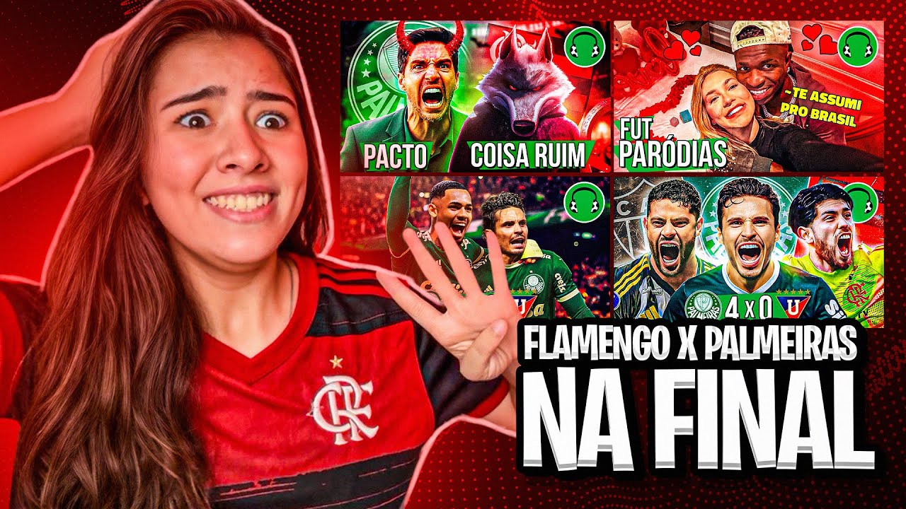 REACT 4 EM 1♫ASSUSTADORAS FUTEBOL♫4x0 PALMEIRAS IMPOSSÍVEL♫VIRADA PAL,FLA RAC♫VINI JR canta VIRGÍNIA