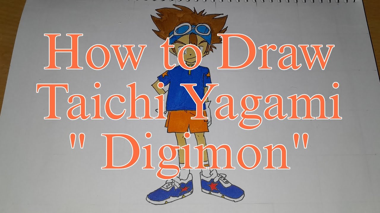 How to draw Taichi Yagami from 