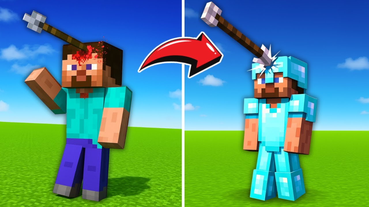 Upgrading Steve's Armor Until He Survives in Teardown !