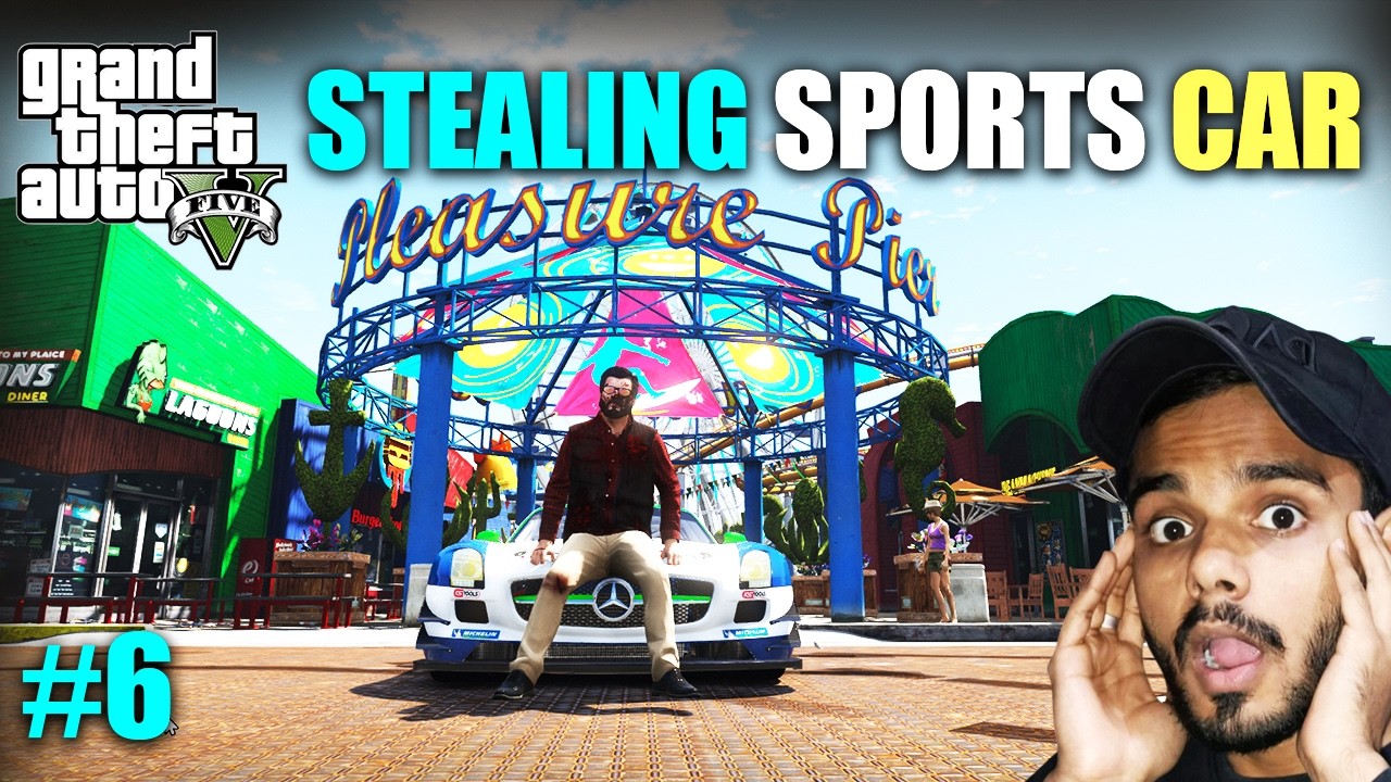 Michael Stealing a Sports Car | GTA 5 #6  #gta  #gta5