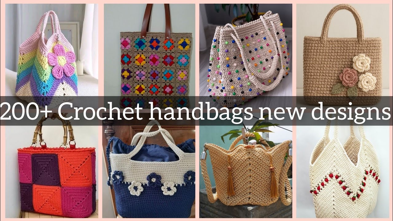 200+ new crochet handbags designs for women #crochet #casualbag