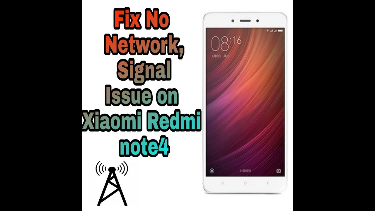 Fix Redmi Note 4 Redmi 4  Network Problem